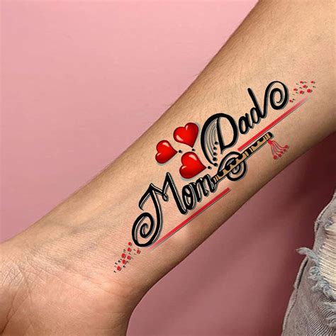 mom tattoo|mom dad tattoo for girls.